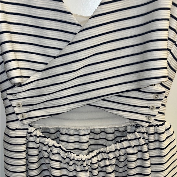 LC Lauren Conrad Black and White Striped Mini Dress - Picture 5 of 5